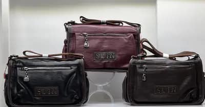 کیف دوشی زنانه چند جیب چرم نرم مدل سلین SLIN
